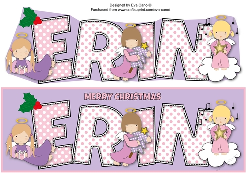 Christmas Angels ERIN large dl