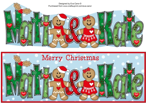 Gingerbread Couple MATT & KATE large dl