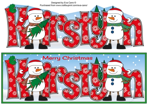Friendly Snowmen KIRSTYN large dl