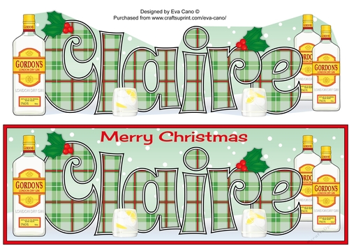 Christmas Gin CLAIRE large dl