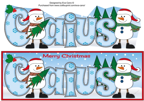 Friendly Snowmen CAIUS large dl