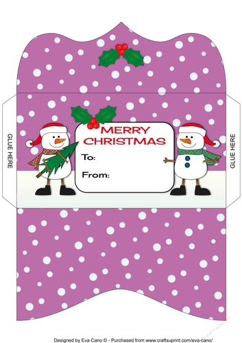 Friendly Snowmen Money Wallet 3