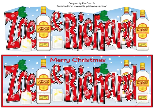Christmas Gin ZOE & RICHARD large dl