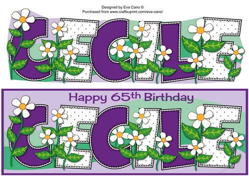Flowers CECILE 65th large dl