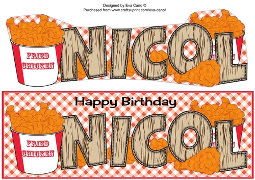 Fried Chicken Theme NICOL large dl