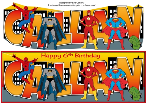 Superheroes CALLAN 6th large dl