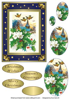 Christmas Postcard Pyramid