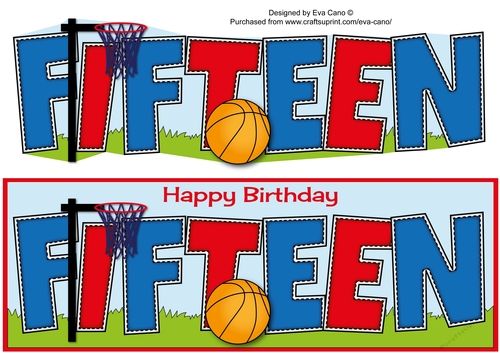 Basketball Theme FIFTEEN large dl