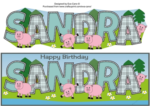 Little Pigs SANDRA large dl