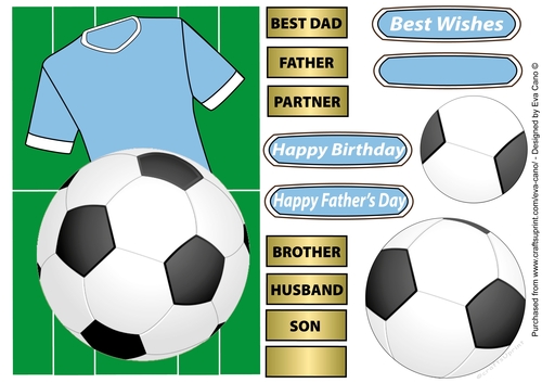 Football Fan in Sky Blue