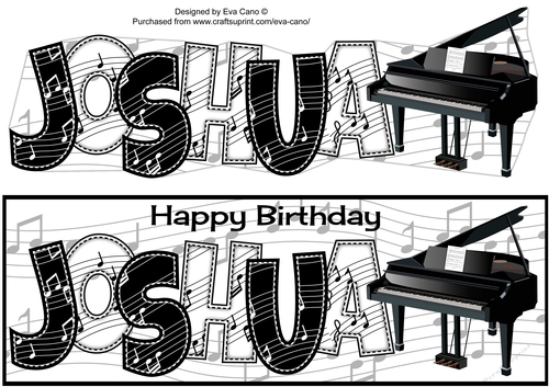 Piano Theme JOSHUA large dl