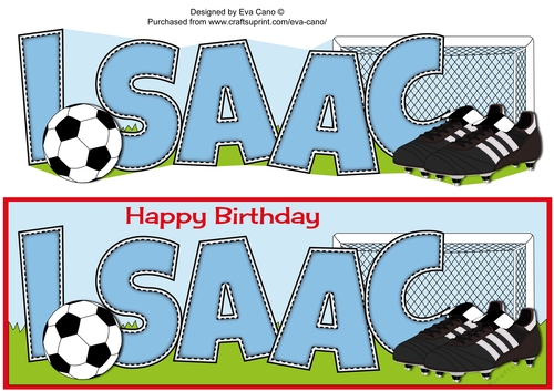 Football Boots & Football in sky blue ISAAC large dl