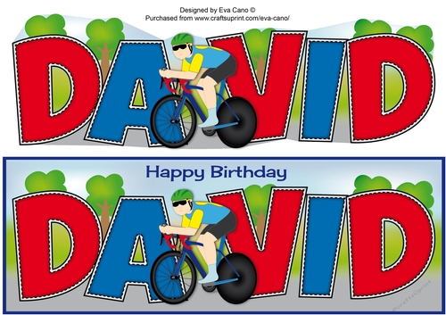 Cyclist DAVID large dl