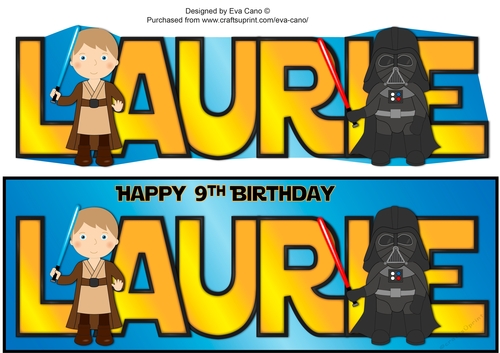Star Wars themed LAURIE 9th large dl