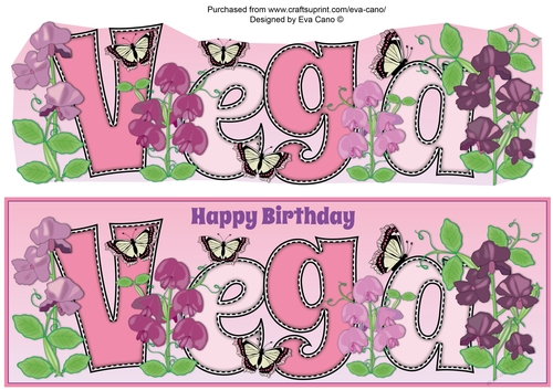 Sweet Pea flowers VEGA large dl