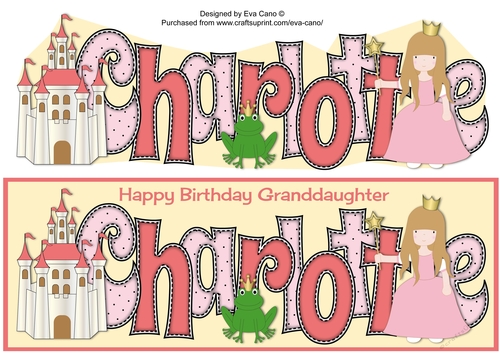 Little Princess CHARLOTTE Granddaughter large dl