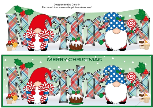 Christmas Gnomes with sweets NEPHEW large dl