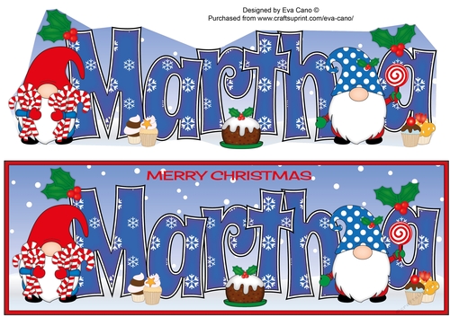Christmas Gnomes with sweets MARTHA large dl