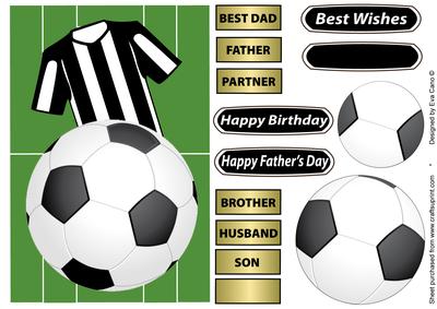 Football Fan in Black & White