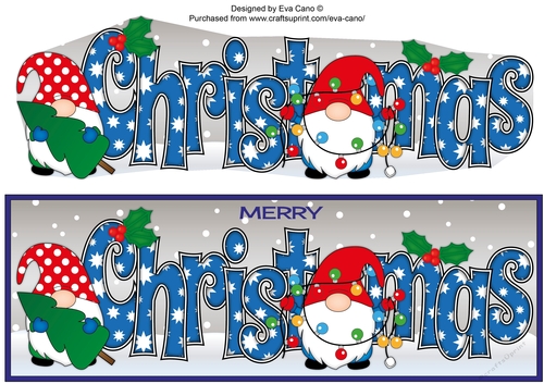Christmas Gnomes with decorations CHRISTMAS large dl 4