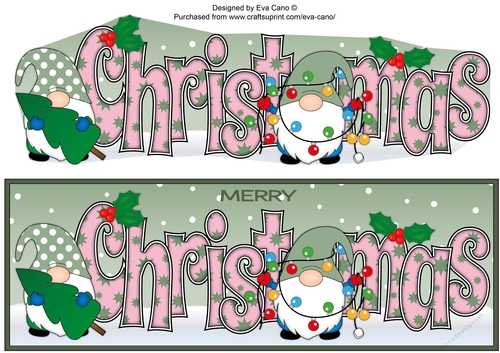 Christmas Gnomes with decorations CHRISTMAS large dl 5