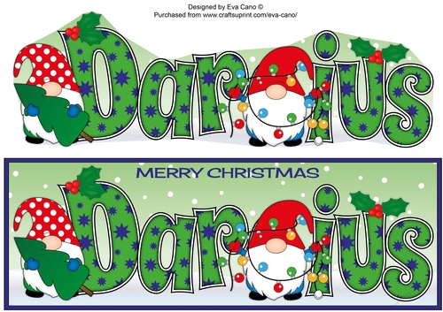 Christmas Gnomes with decorations DARIUS large dl