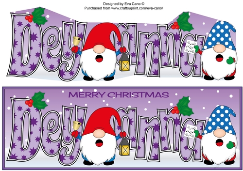 Carol singing Christmas Gnomes DEYANNA large dl