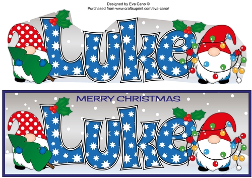 Christmas Gnomes with decorations LUKE large dl