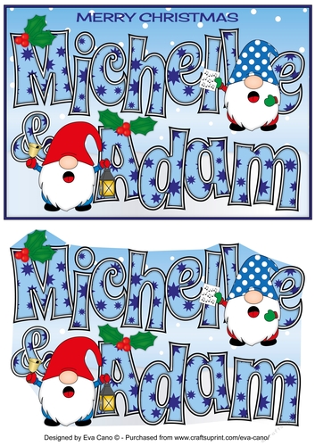 Carol singing Christmas Gnomes Michelle & Adam A5