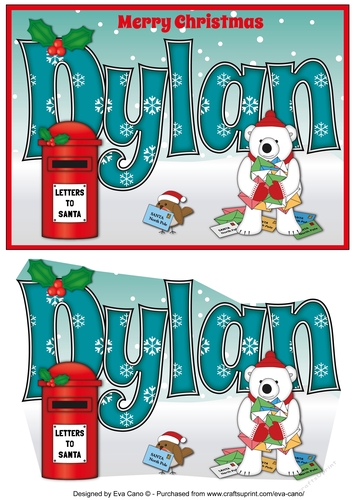 Monty Polar Bear lots of letters to Santa DYLAN a5