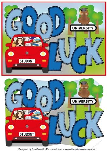 Good Luck at University (girl) a5 2