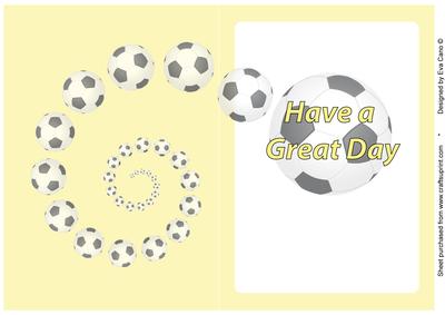 Football Fan Great Day Insert Yellow