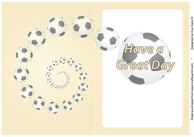 Football Fan Great Day Insert Cream