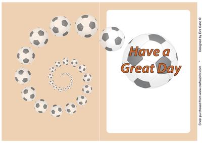 Football Fan Great Day Insert Orange