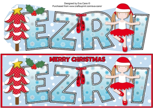 Christmas Ballerina EZRI large dl