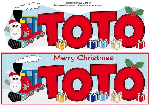 Christmas Terry the Train TOTO large dl