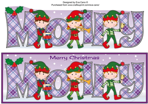 Christmas musical elves MOLLY large dl