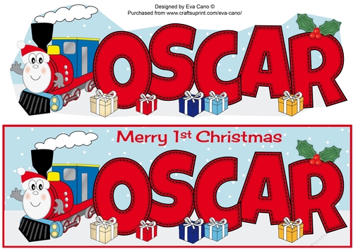 1st Christmas Terry the Train OSCAR large dl