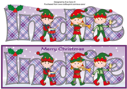 Christmas musical elves INDIE large dl