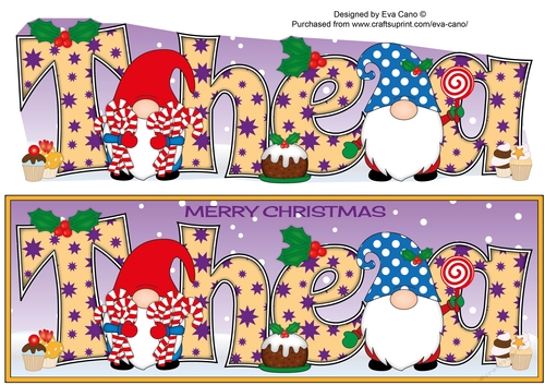 Christmas Gnomes with sweets THEA large dl