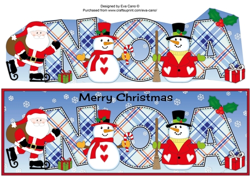 Santa & Snowmen NOA large dl