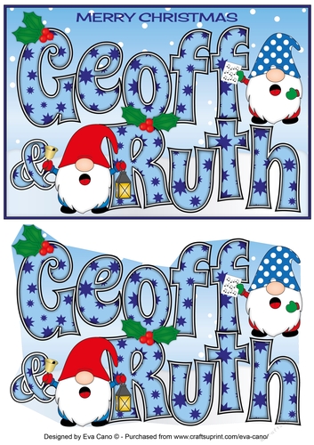 Carol singing Christmas Gnomes GEOFF & RUTH A5