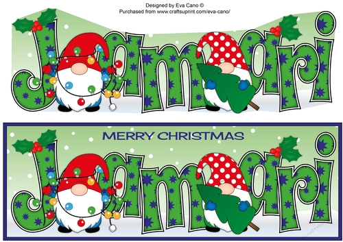 Christmas Gnomes with decorations JAMARI large dl