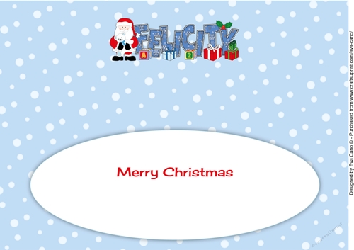 Santa with Teddy Xmas FELICITY large dl insert