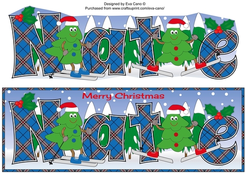 Crazy Christmas Trees skiing NATE large dl