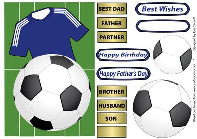 Football Fan in Blue