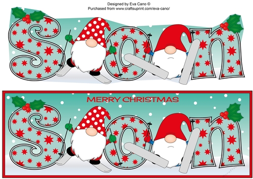 Christmas Gnomes skiing SON large dl