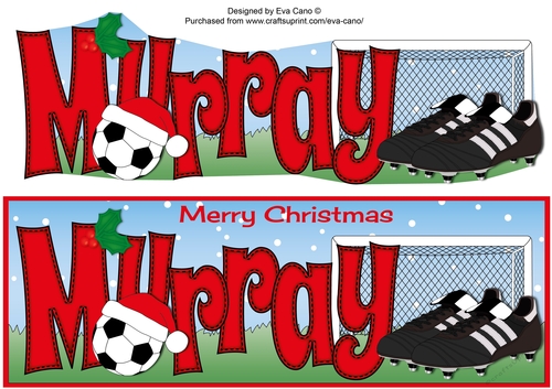 Xmas Football Boots & Football MURRAY large dl