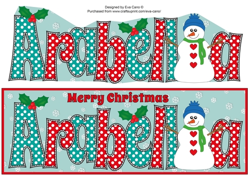 Snowman ARABELLA large dl