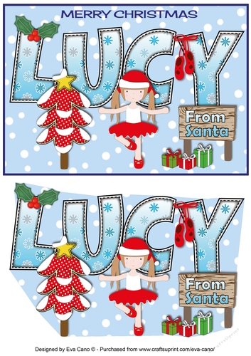 Christmas Ballerina LUCY A5